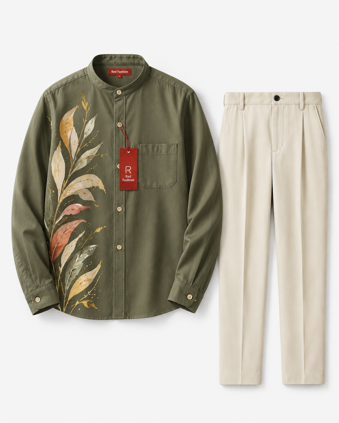 Red Fashion elite evening men outfit